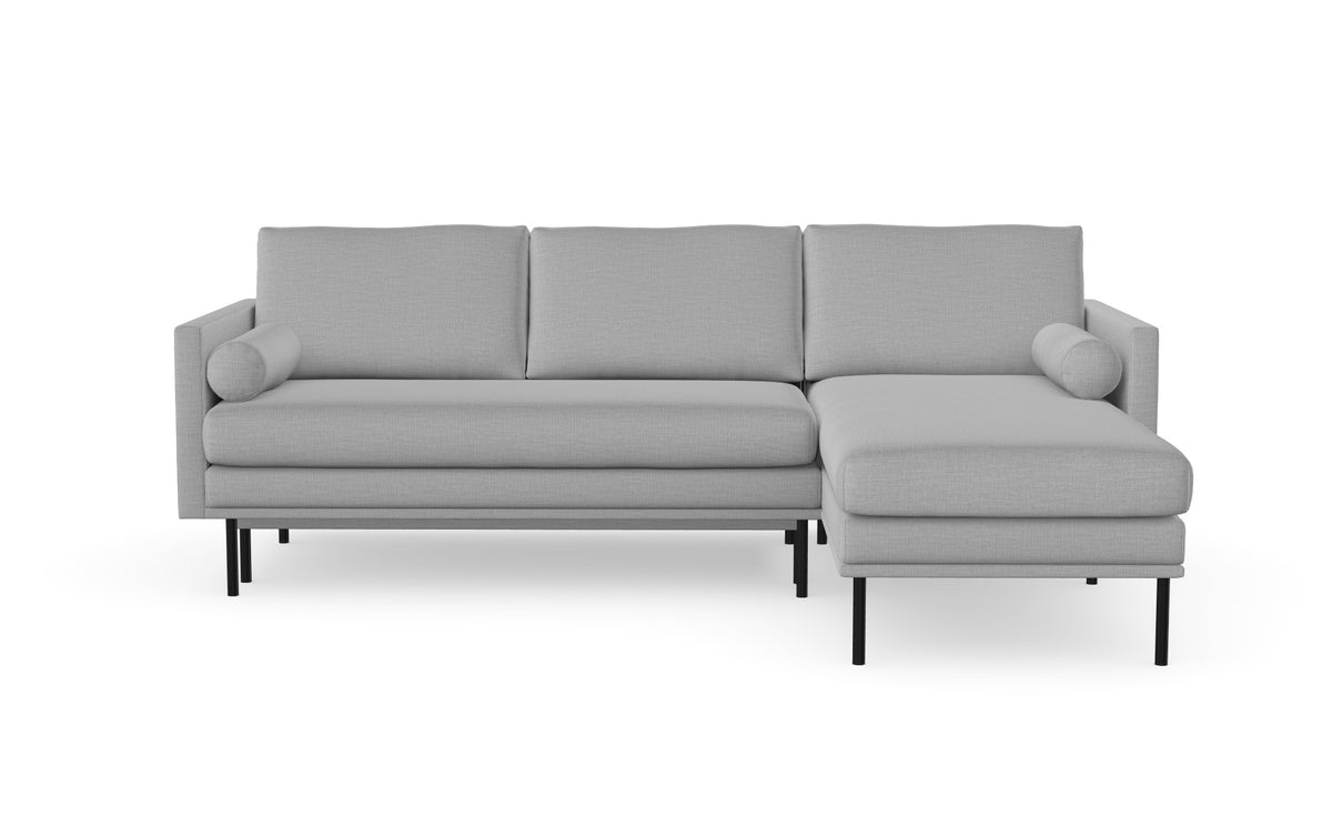 Blues sofabed with chaise longue