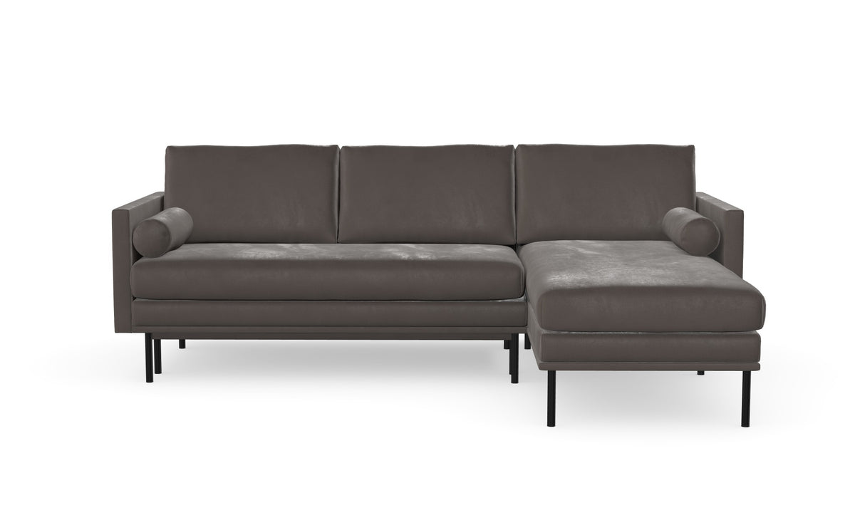 Blues sofabed with chaise longue