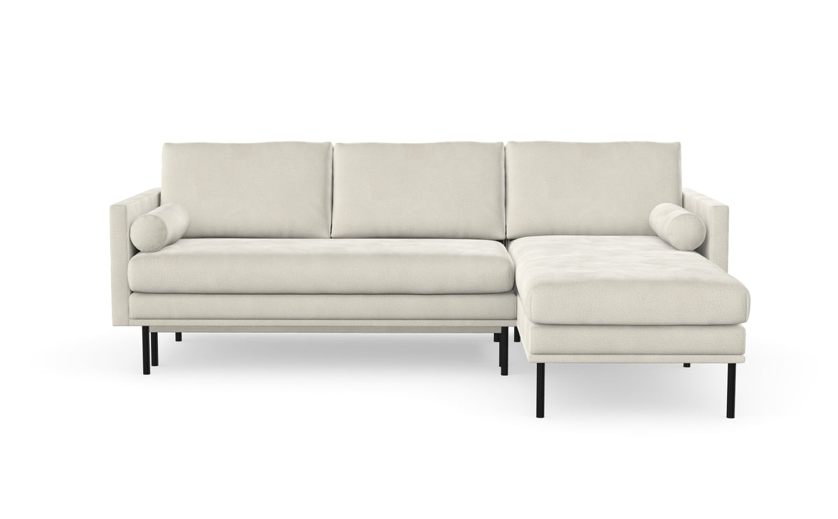 Blues sofabed with chaise longue