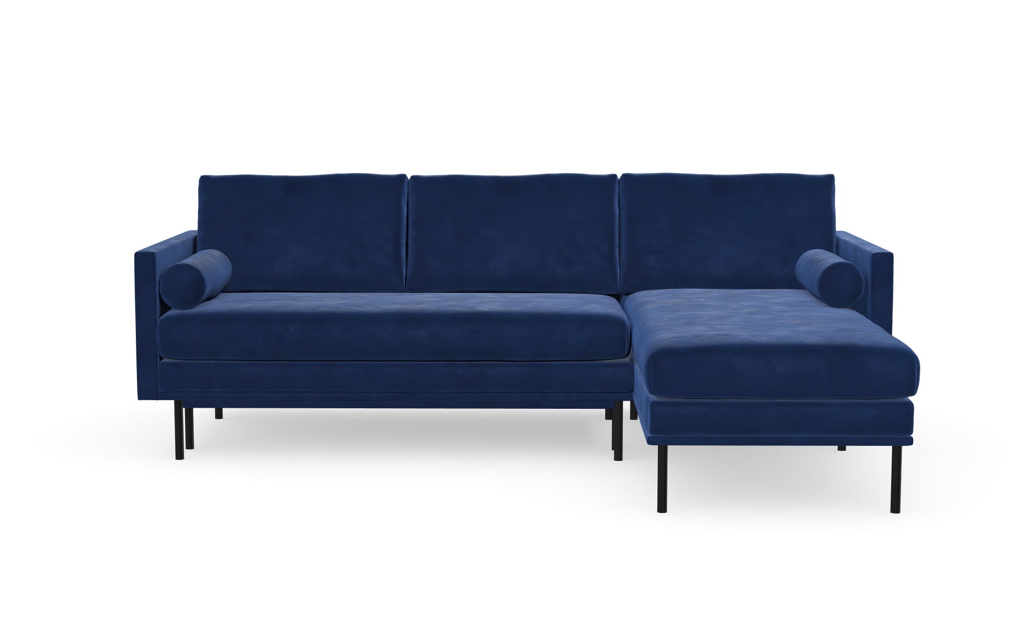 Blues sofabed with chaise longue