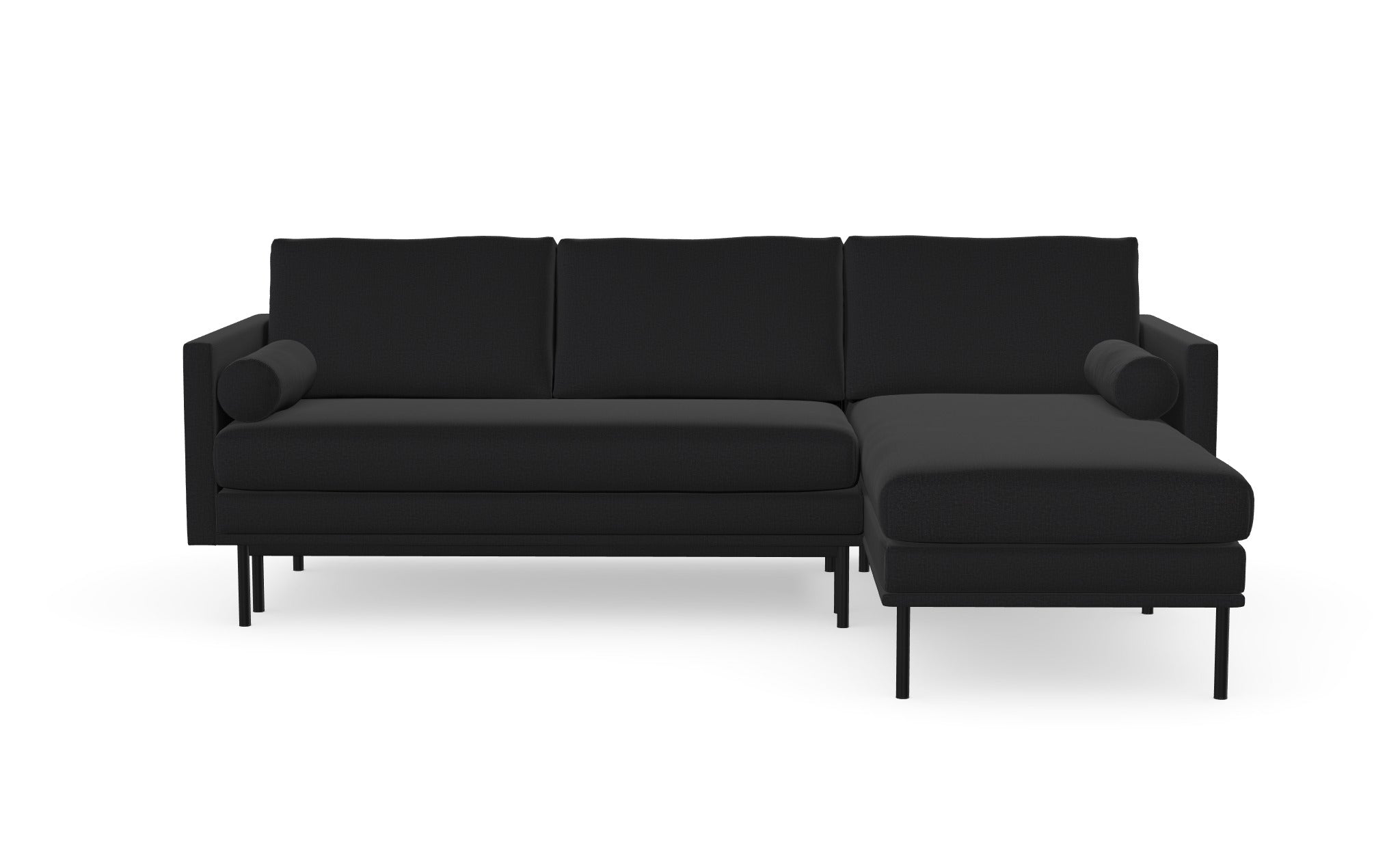 Blues Schlafsofa mit Chaiselongue