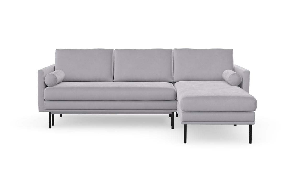 Blues sofabed with chaise longue