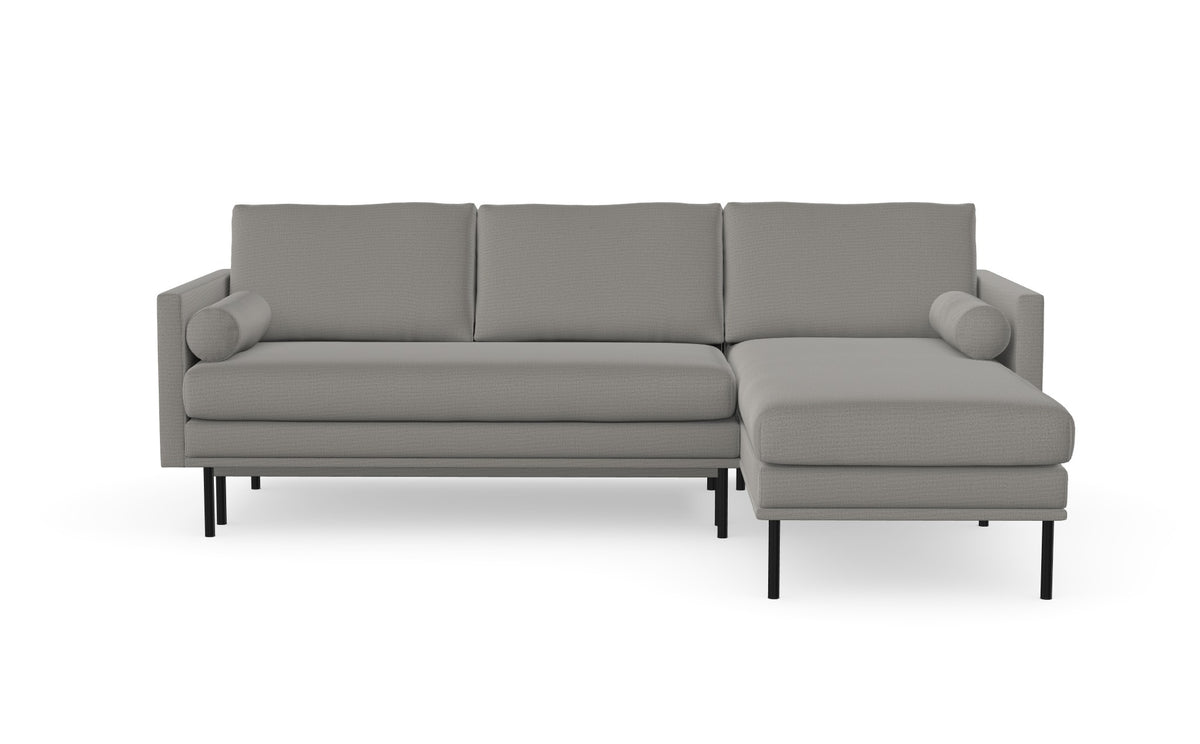 Blues sofabed with chaise longue