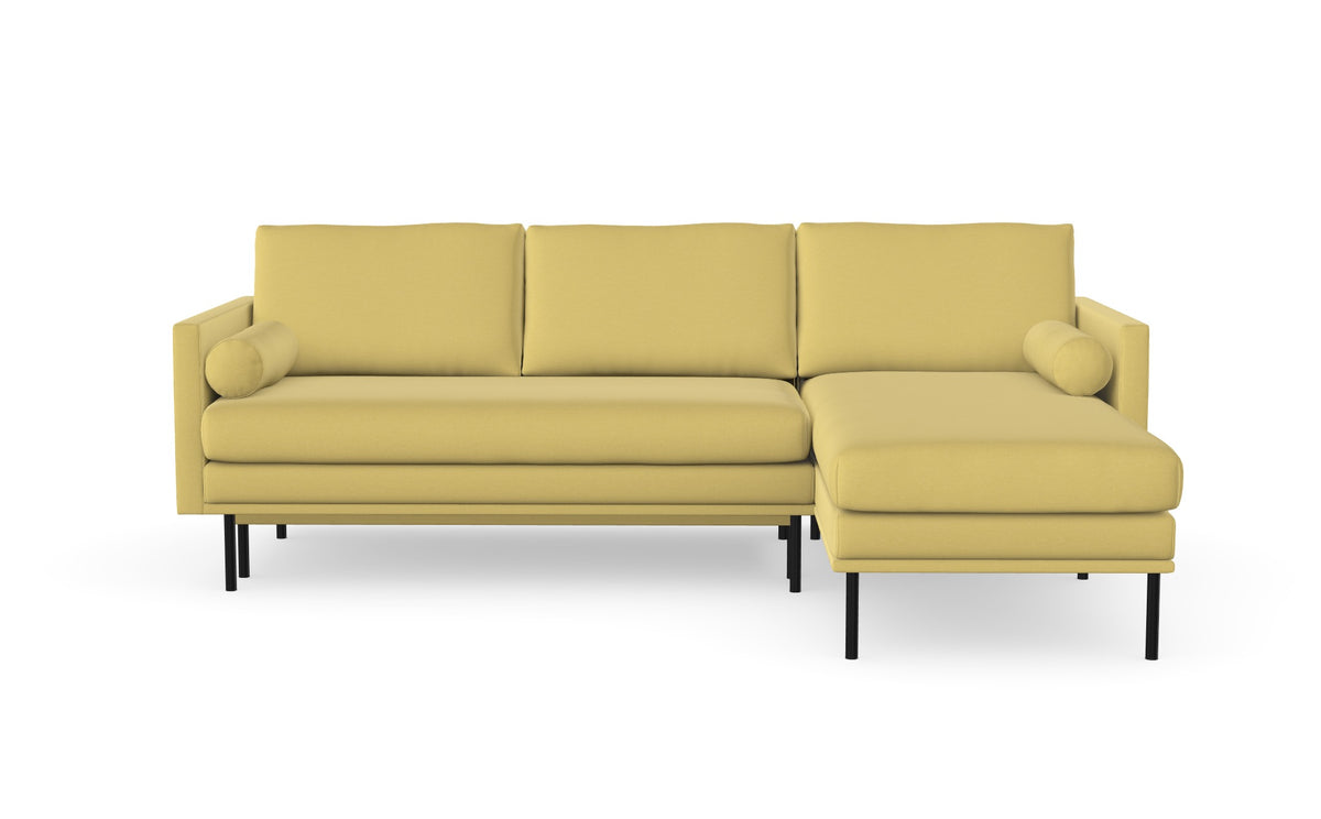 Blues sofabed with chaise longue