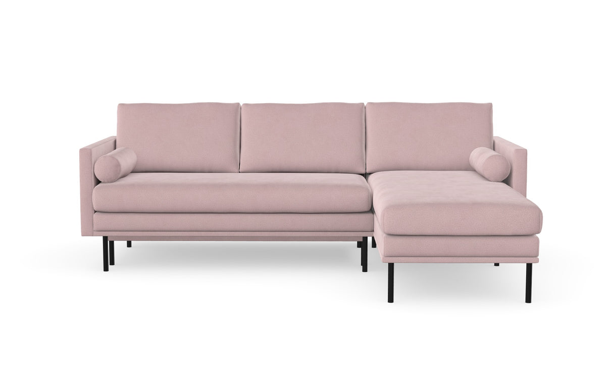 Blues sofabed with chaise longue