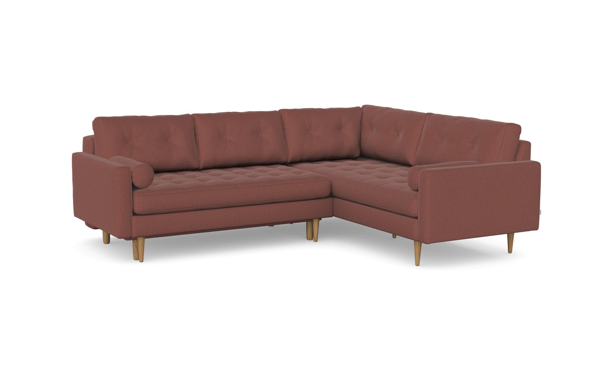 Esme gesteppt Ecksofa mit Schlaffunktion, links