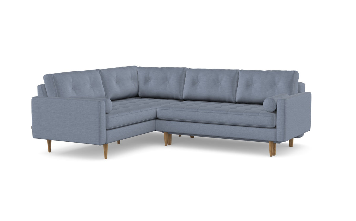 Esme gesteppt Ecksofa mit Schlaffunktion, rechts