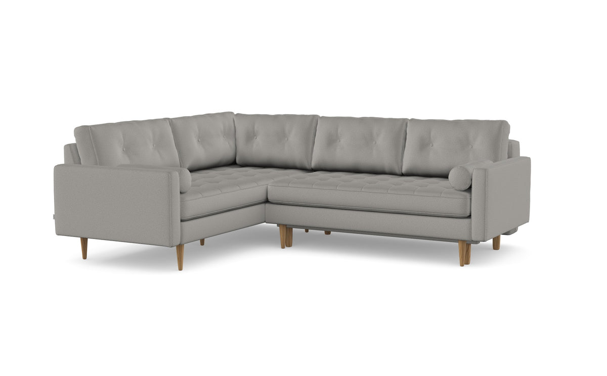 Esme gesteppt Ecksofa mit Schlaffunktion, rechts