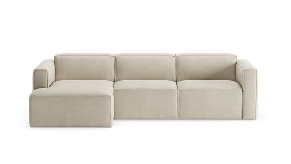 Sofa Slay z szezlongiem, prawa
