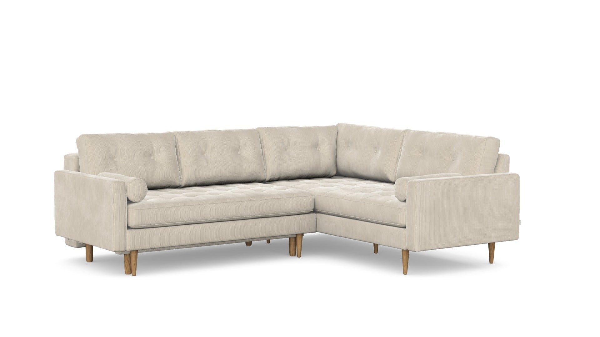 Esme Corner sofabed quilted, left