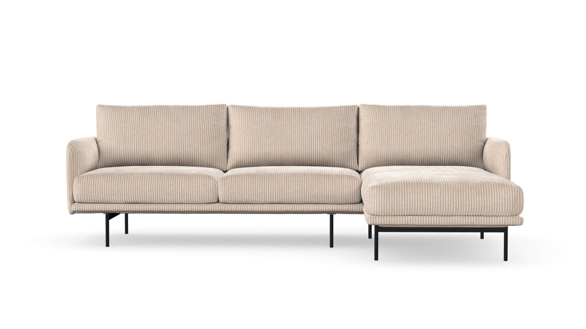 Uma sofa with chaise longue, left