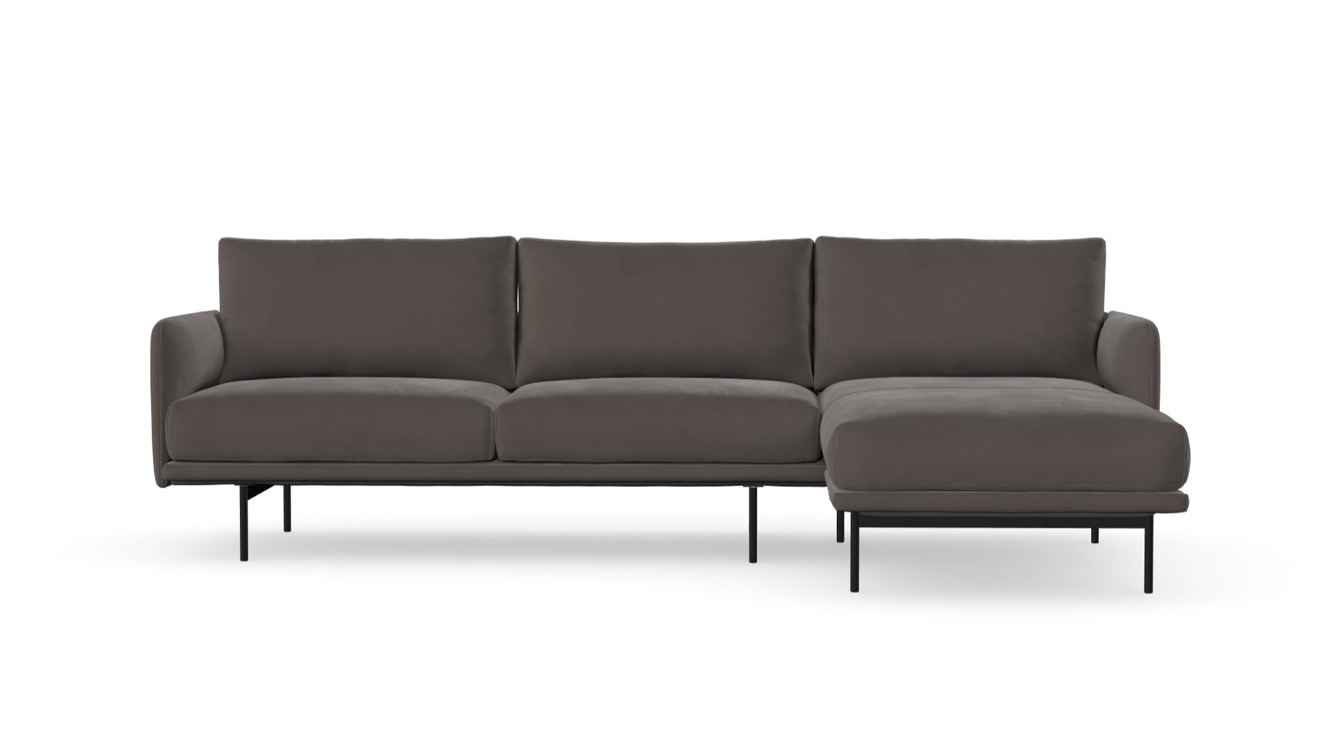 Uma sofa with chaise longue, left