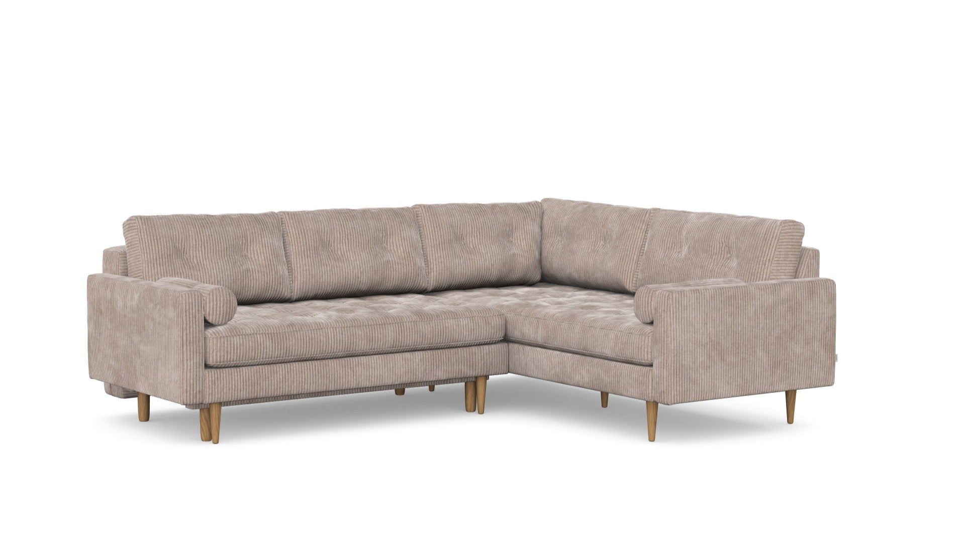 Esme Corner sofabed quilted, left