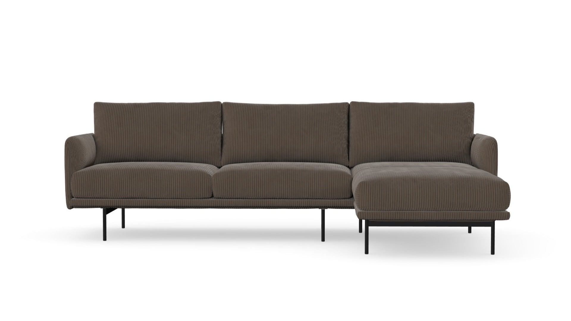 Uma sofa with chaise longue, left