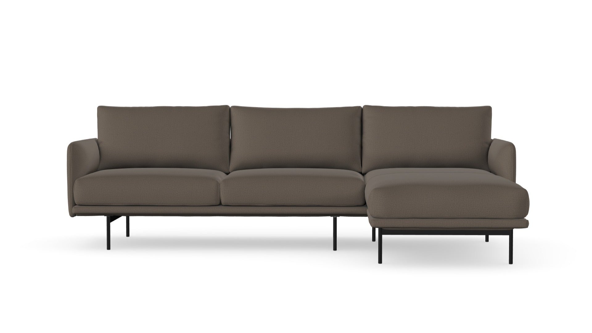Uma sofa with chaise longue, left