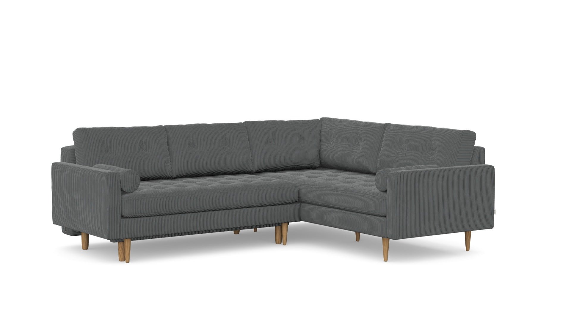 Esme Corner sofabed quilted, left