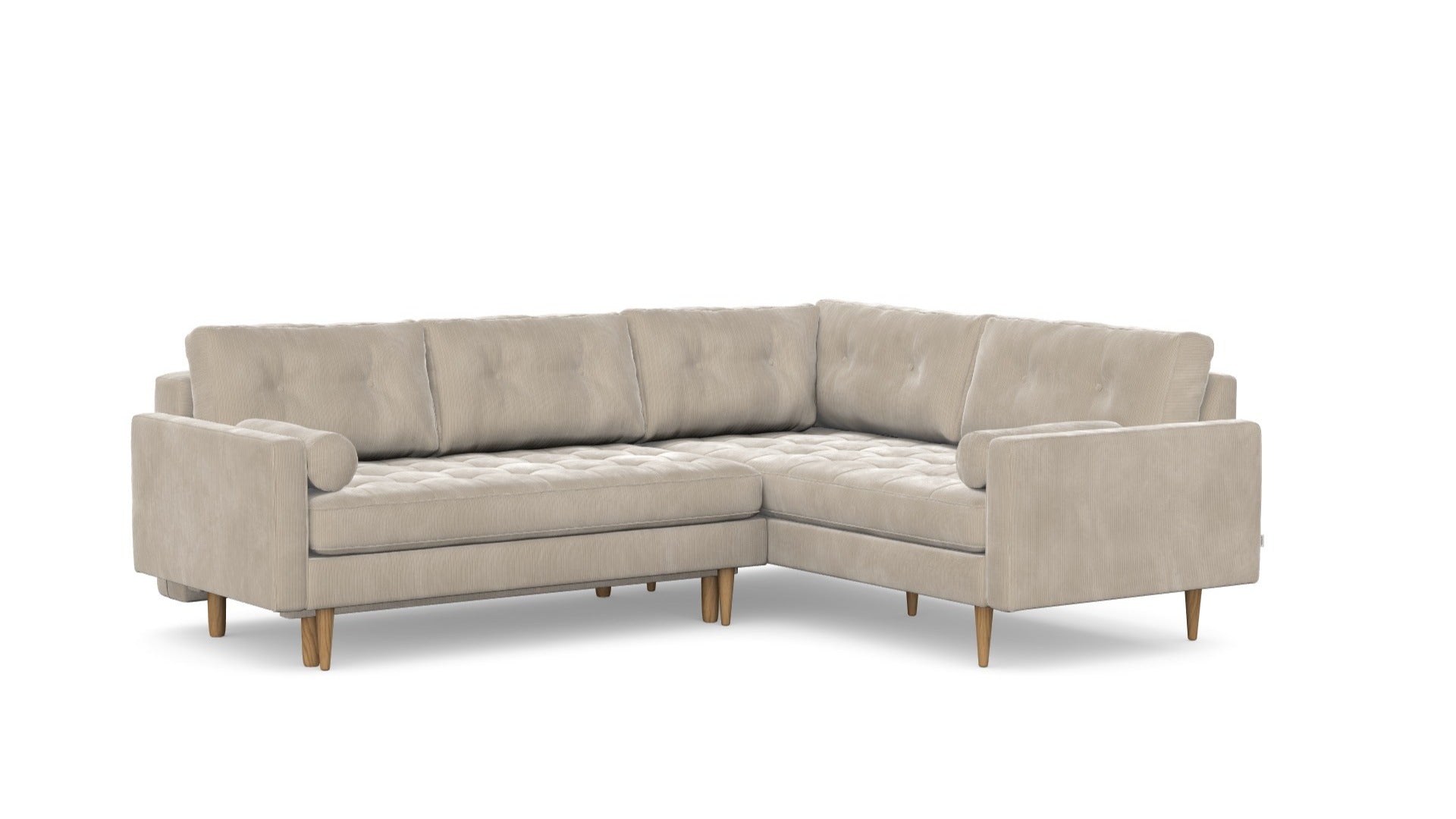 Esme Corner sofabed quilted, left