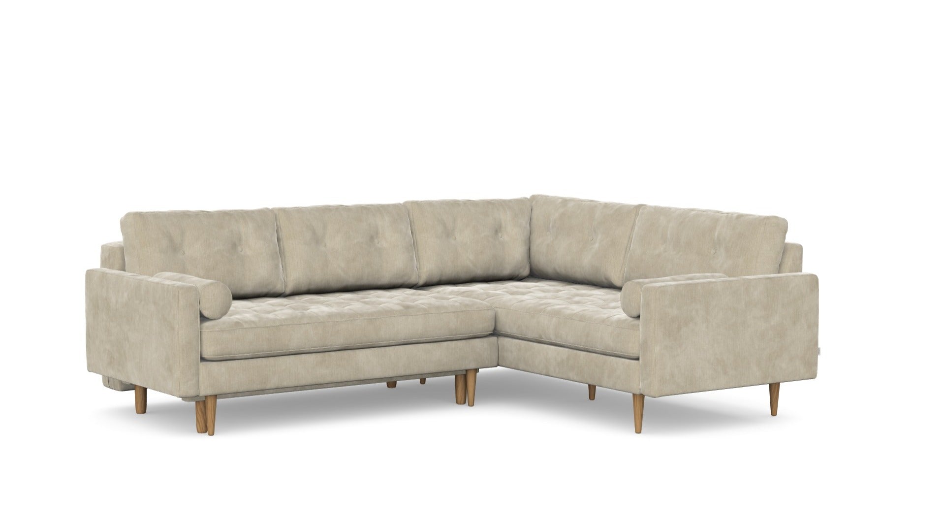 Esme Corner sofabed quilted, left