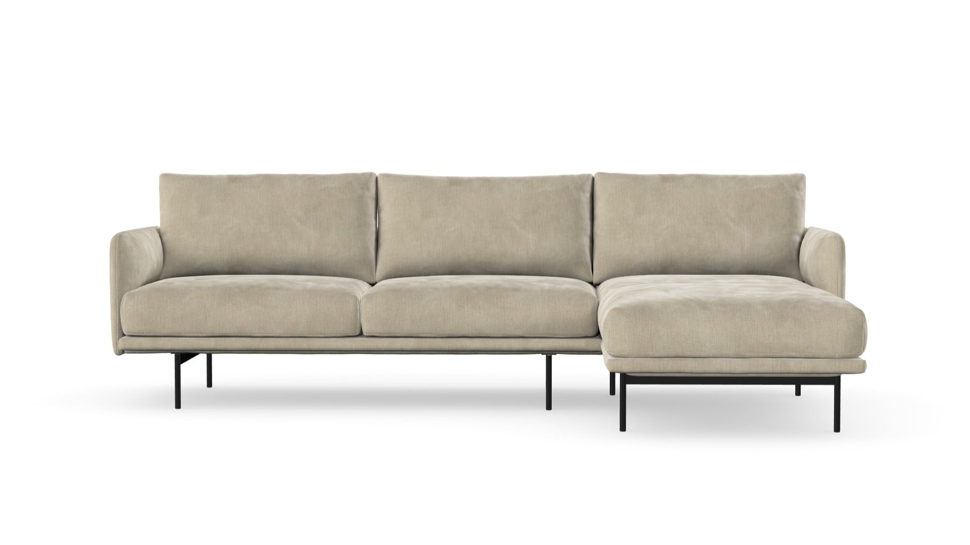 Sofa Uma z szezlongiem, lewa