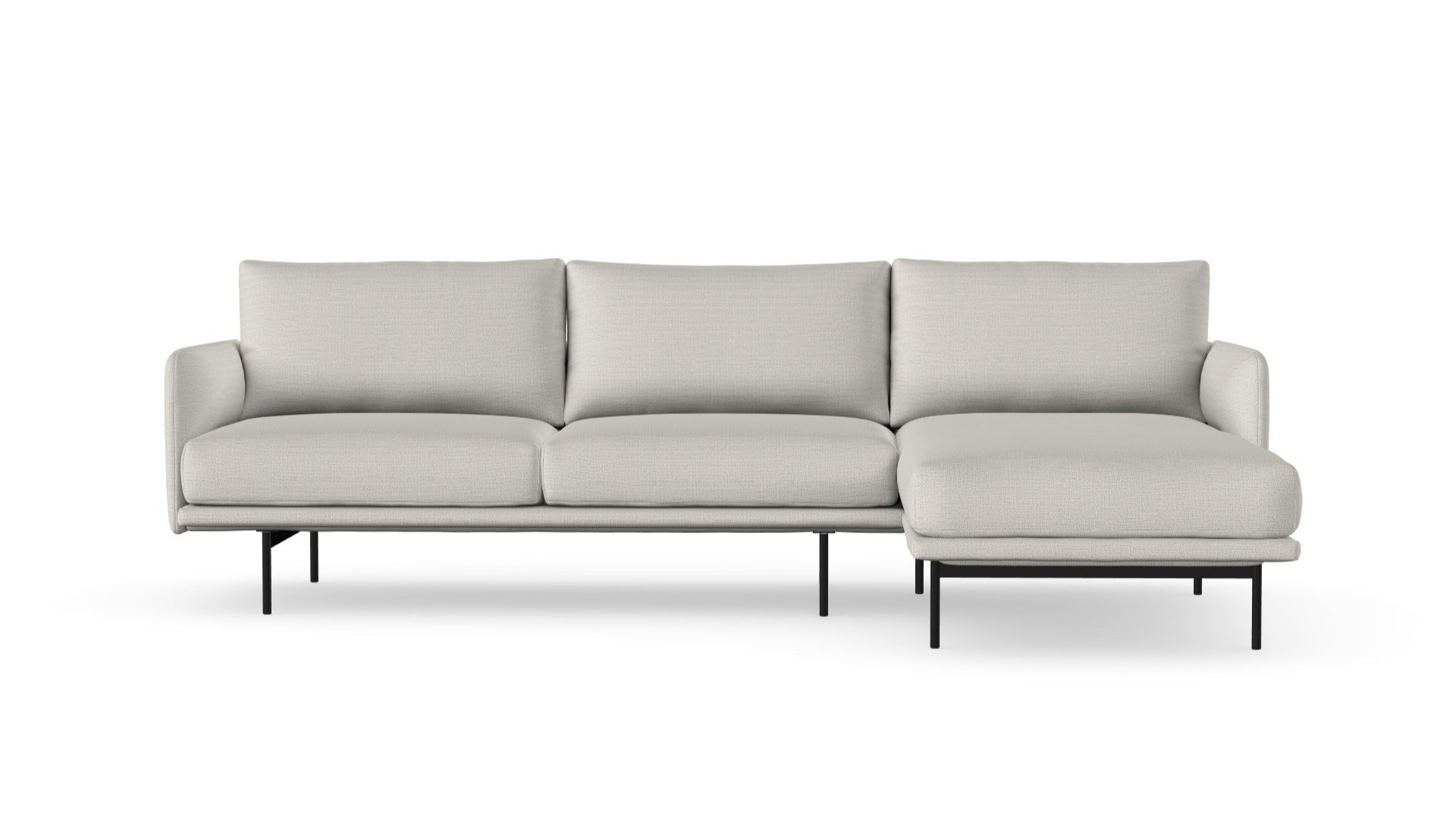 Uma sofa with chaise longue, left