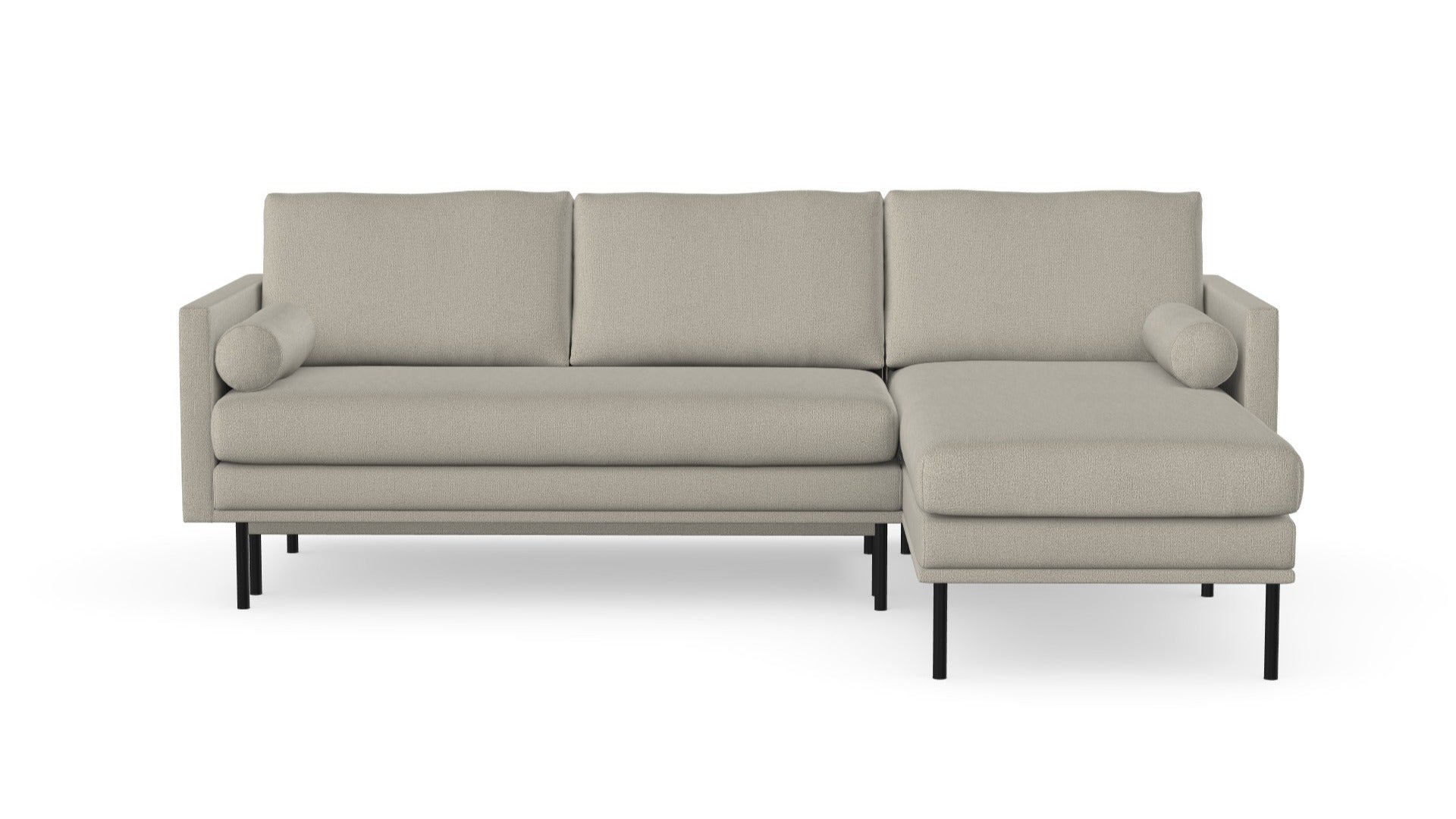 Blues sofabed with chaise longue