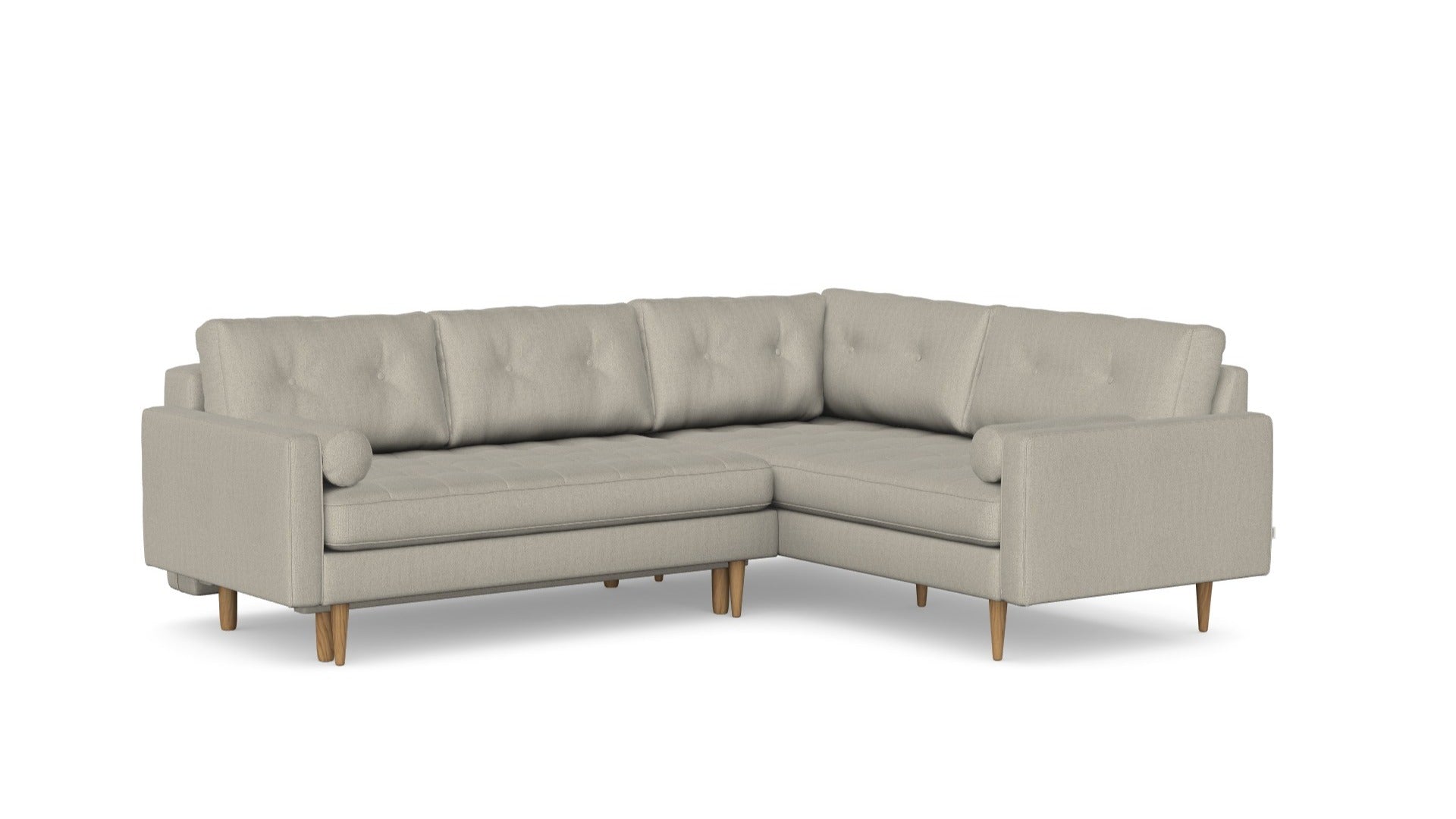 Esme Corner sofabed quilted, left