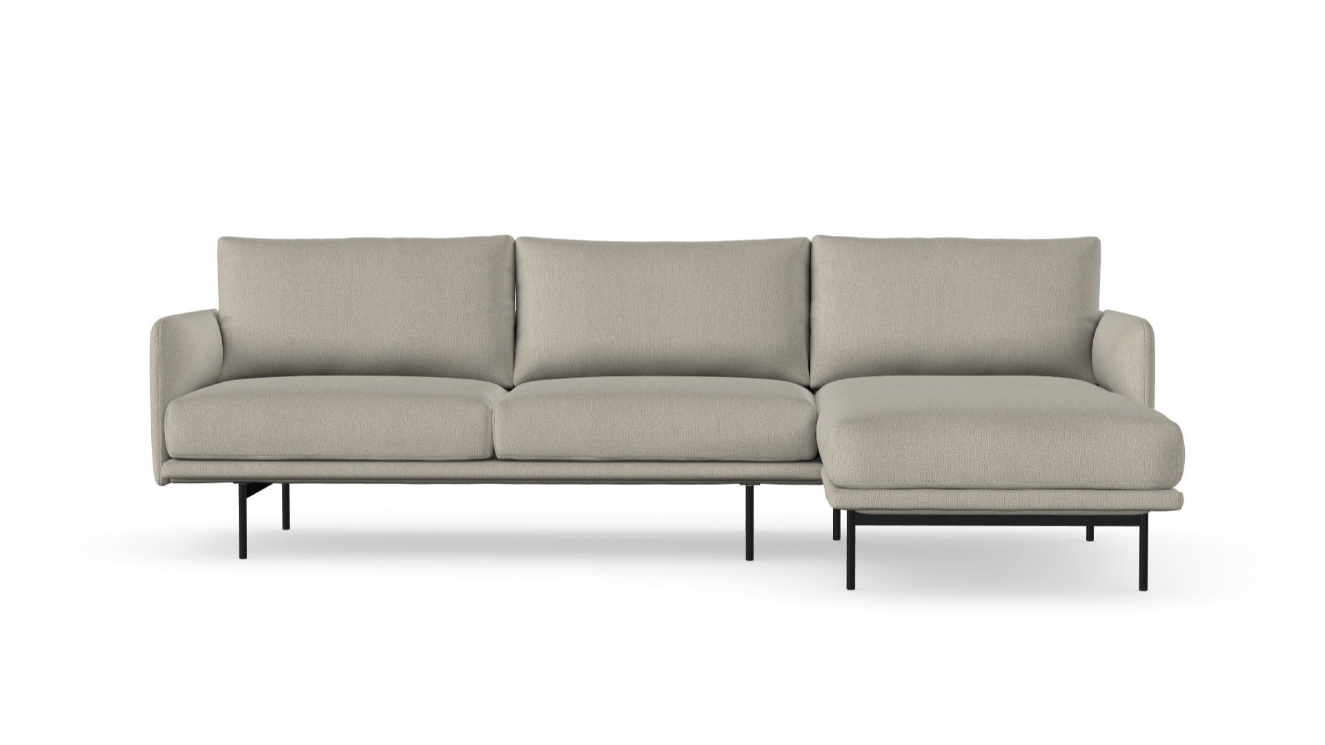 Uma sofa with chaise longue, left