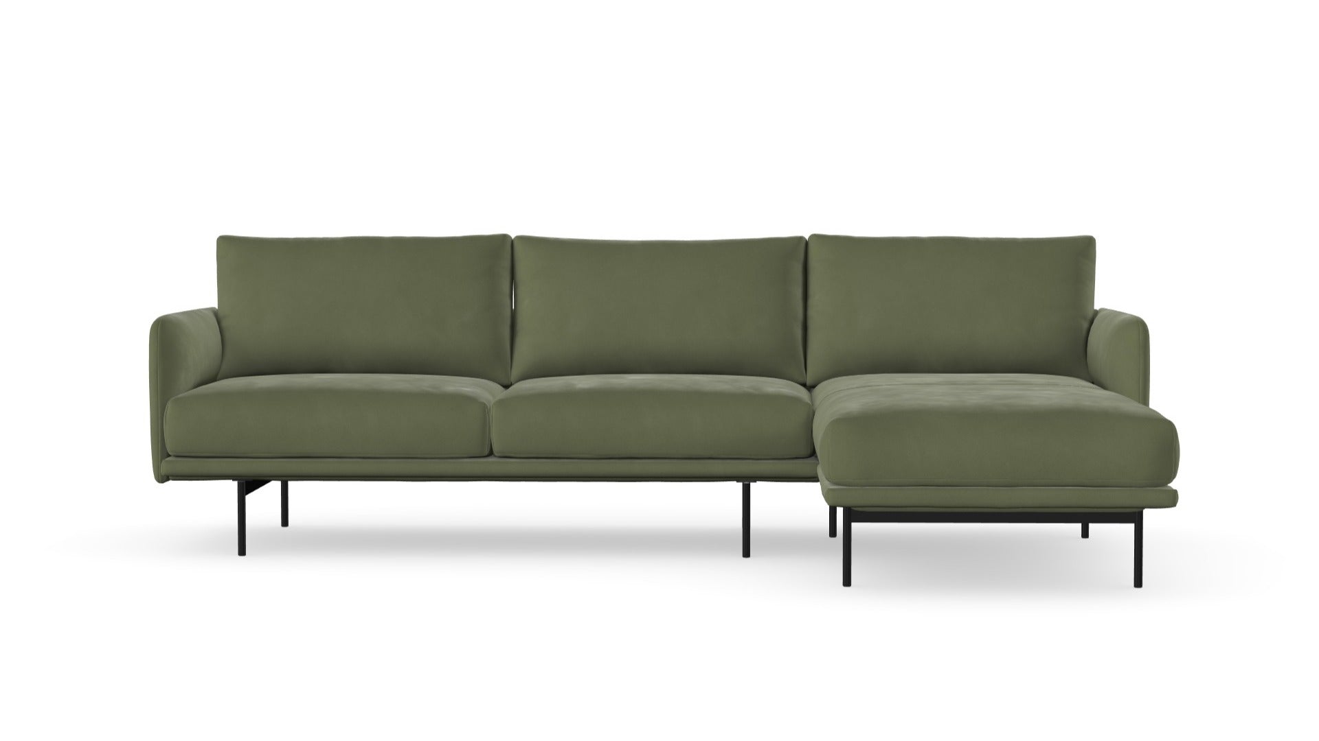 Uma sofa with chaise longue, left