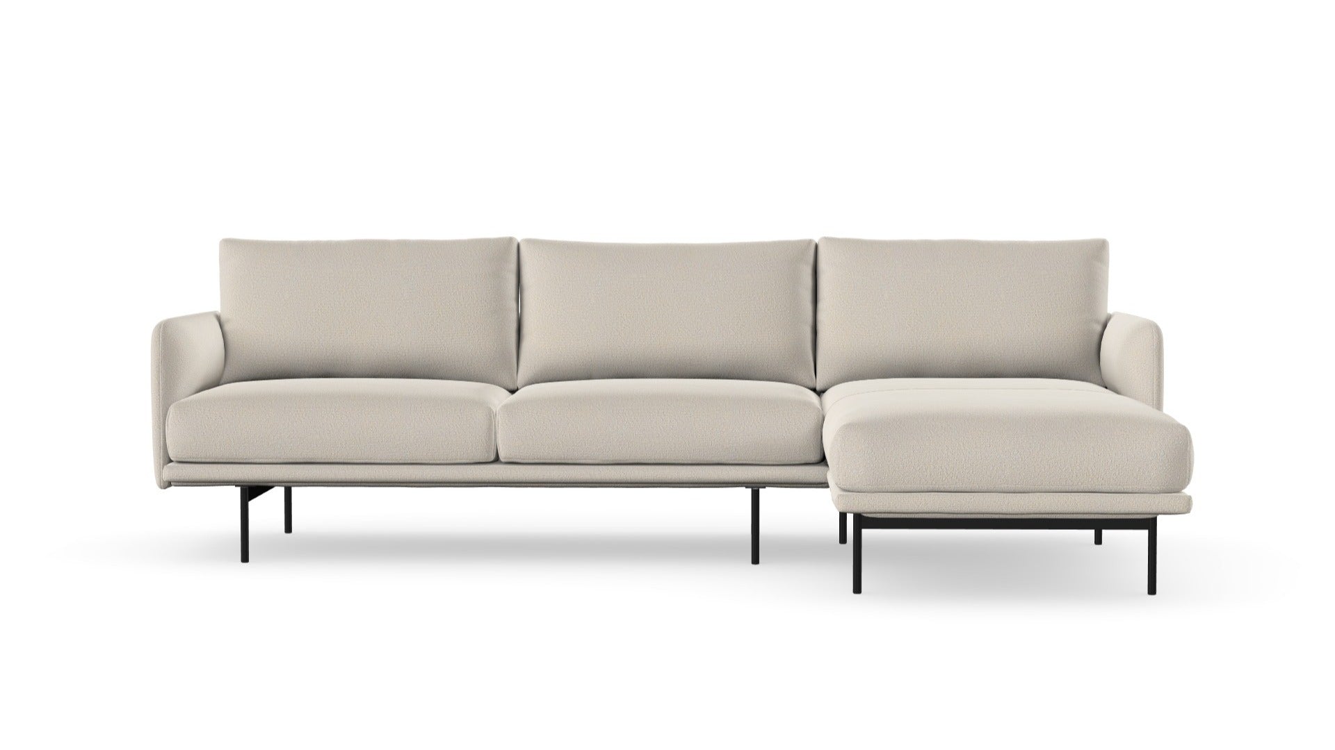 Uma sofa with chaise longue, left