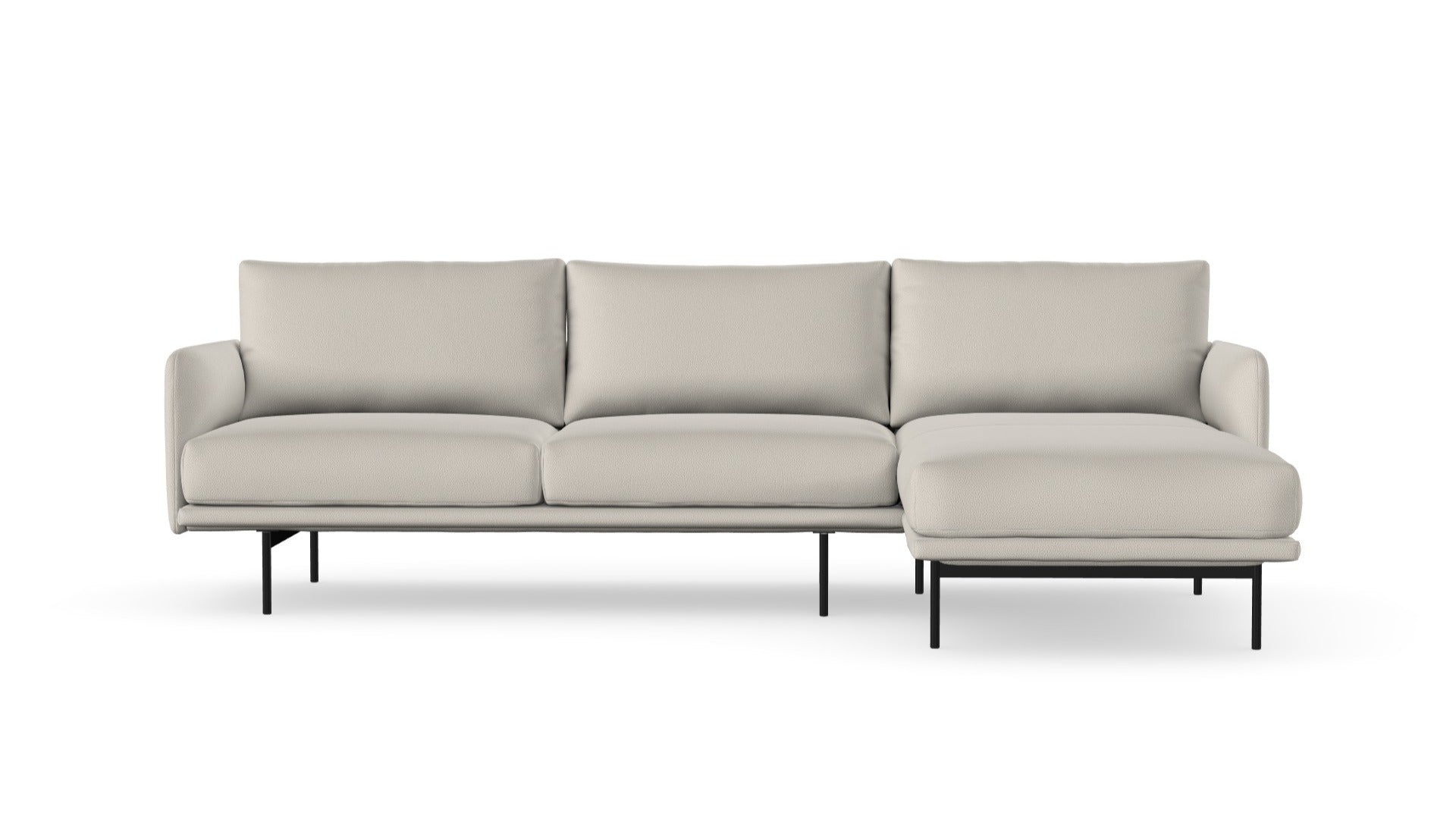 Uma sofa with chaise longue, left