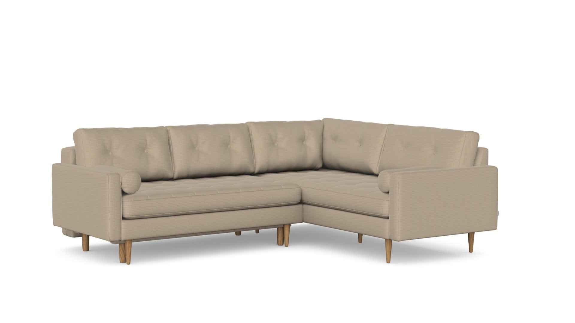 Esme Corner sofabed quilted, left