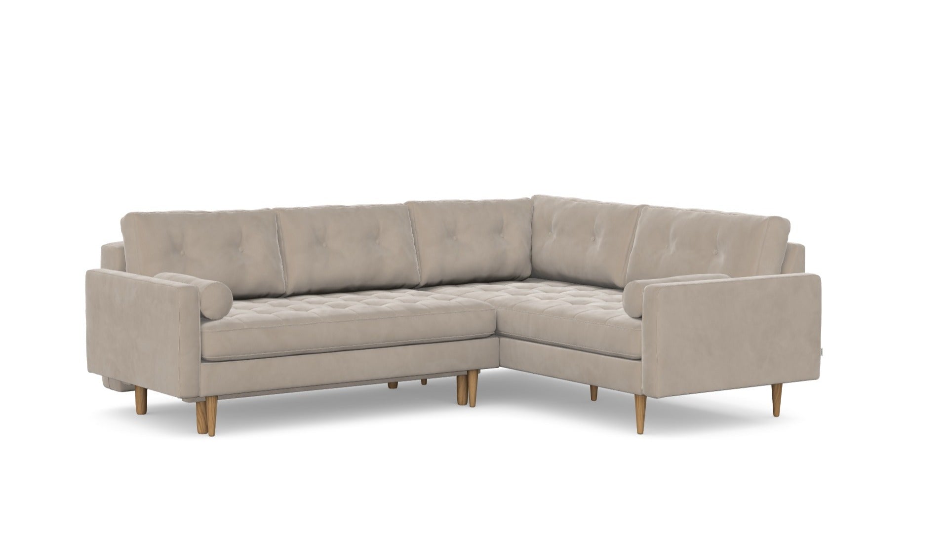 Esme Corner sofabed quilted, left
