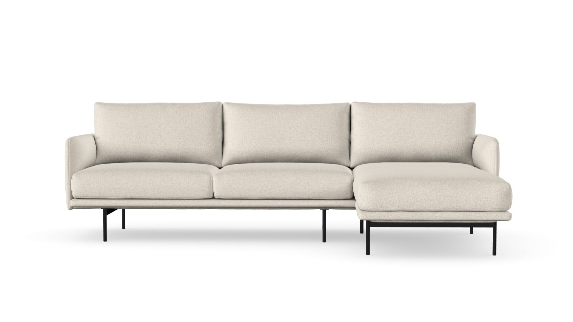 Uma sofa with chaise longue, left