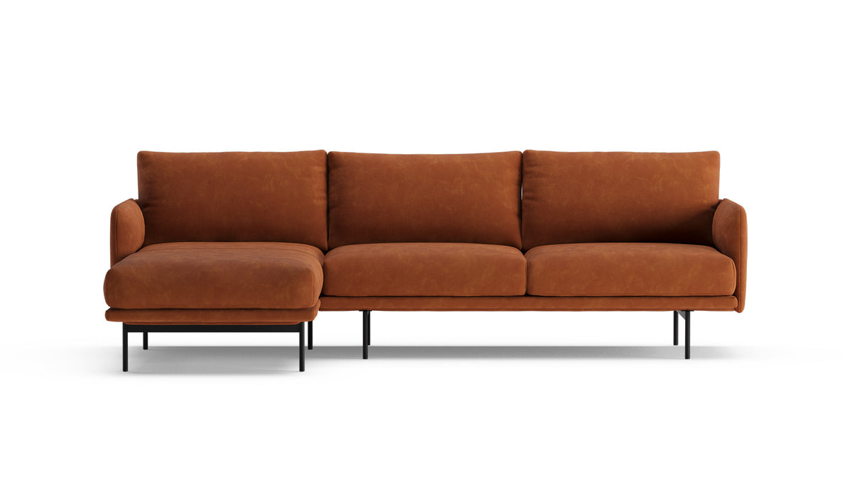 Sofa Uma z szezlongiem, prawa