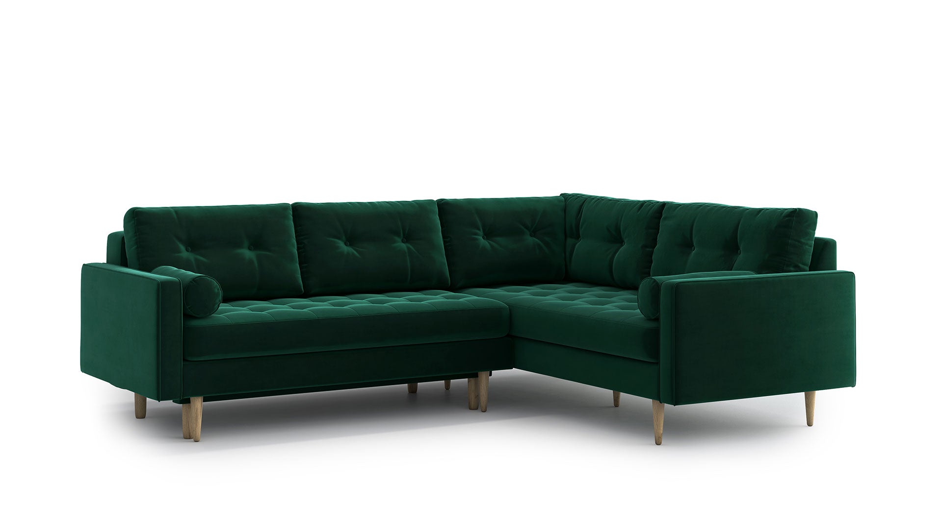 Esme Corner sofabed quilted, left
