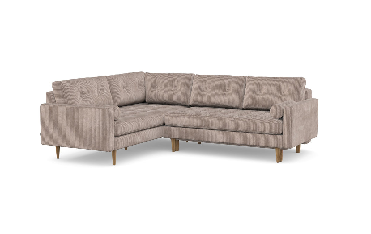 Esme gesteppt Ecksofa mit Schlaffunktion, rechts