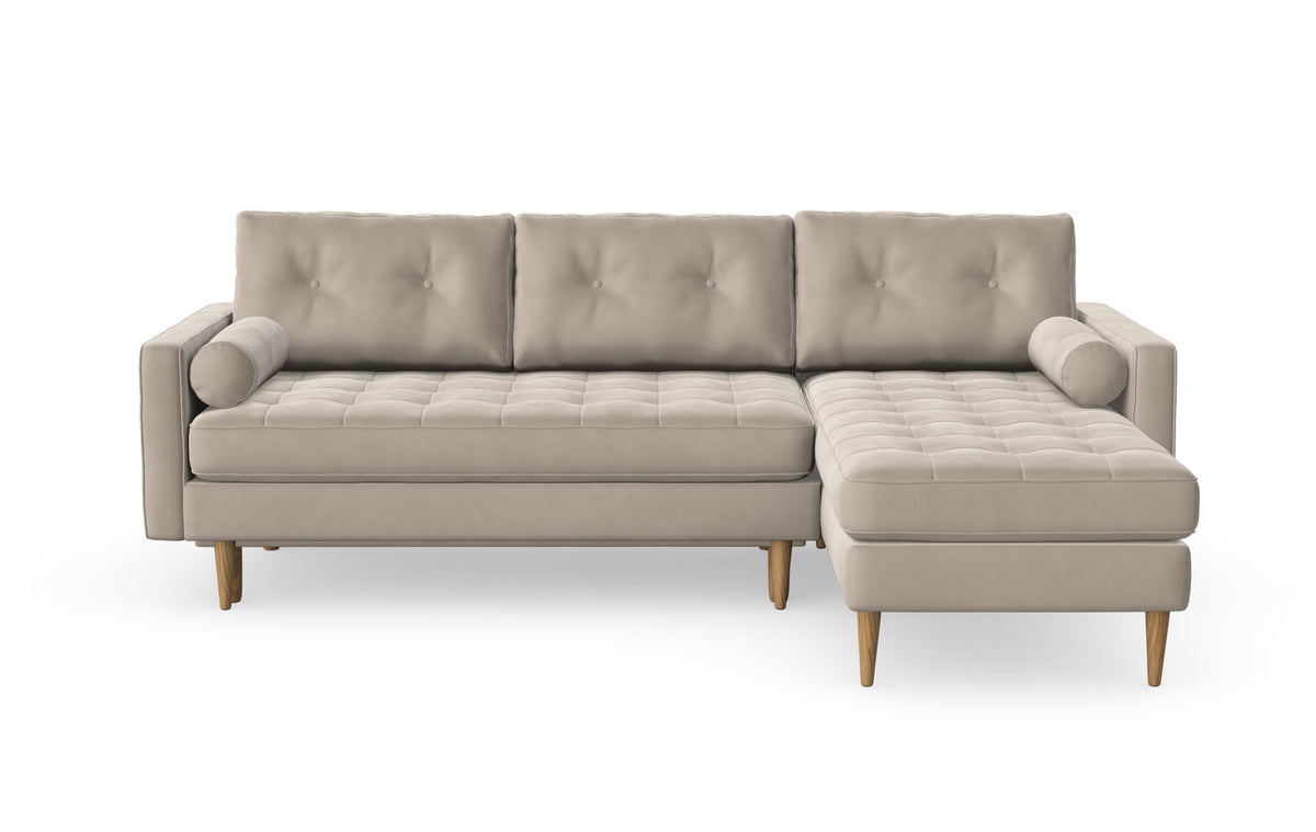 Esme quilted sofabed with a chaise longue