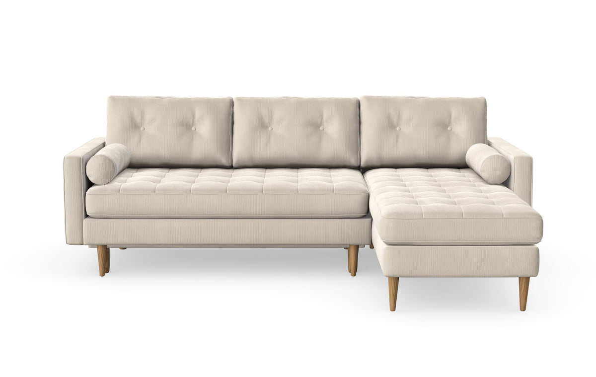 Esme quilted sofabed with a chaise longue