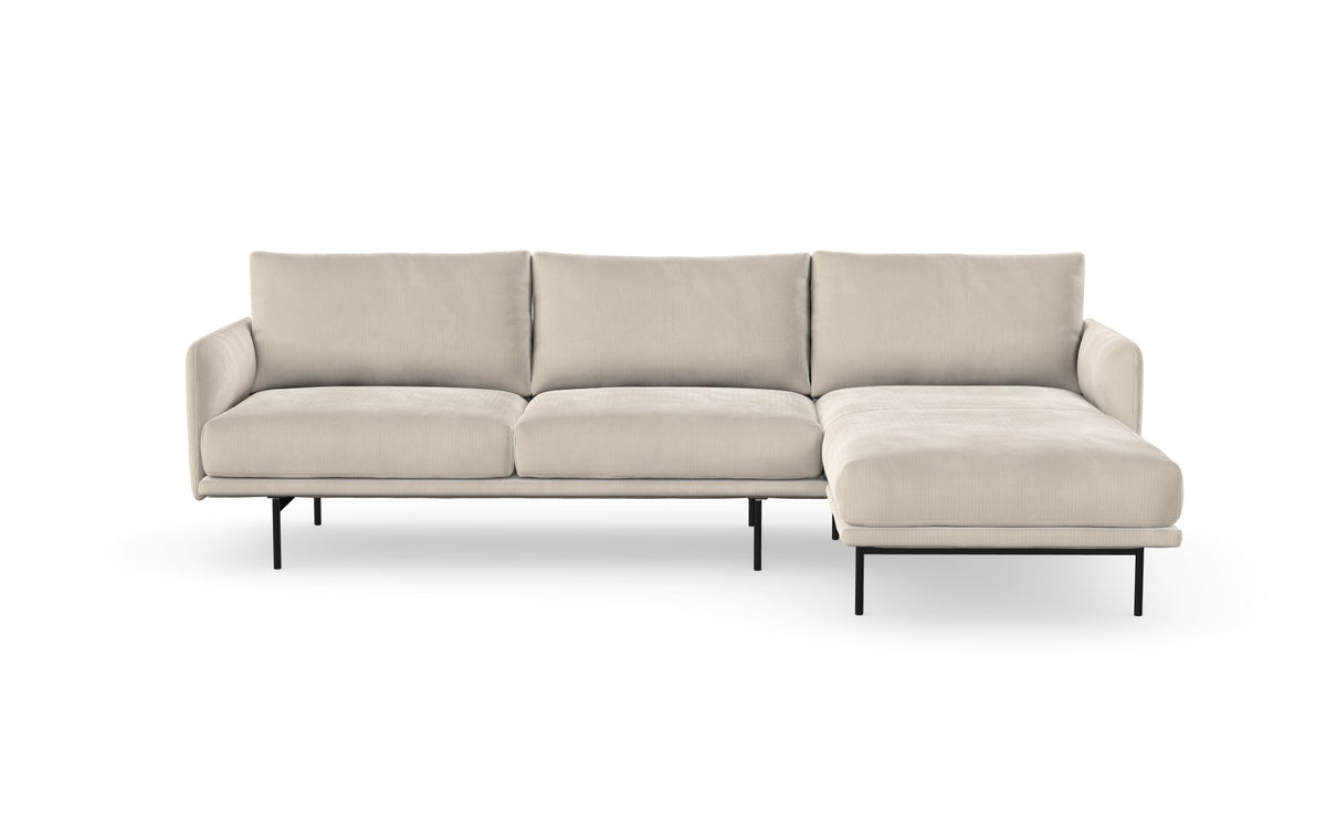 Uma sofa with chaise longue, left