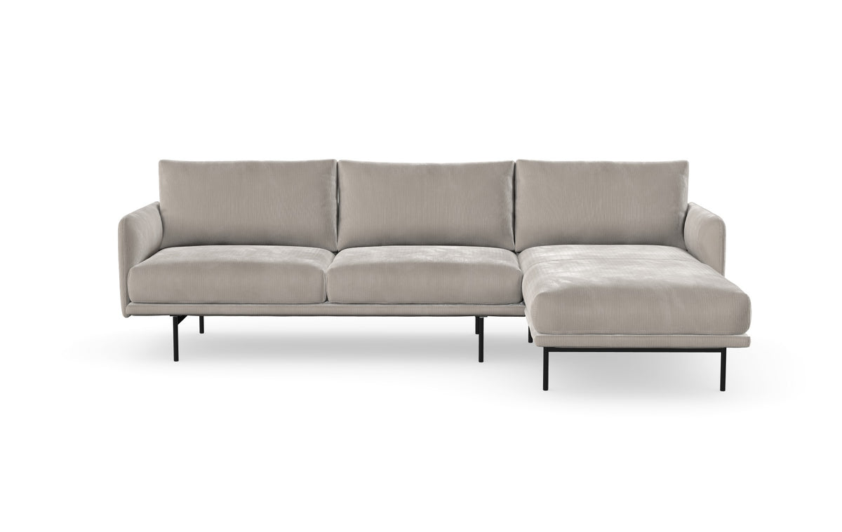 Uma sofa with chaise longue, left